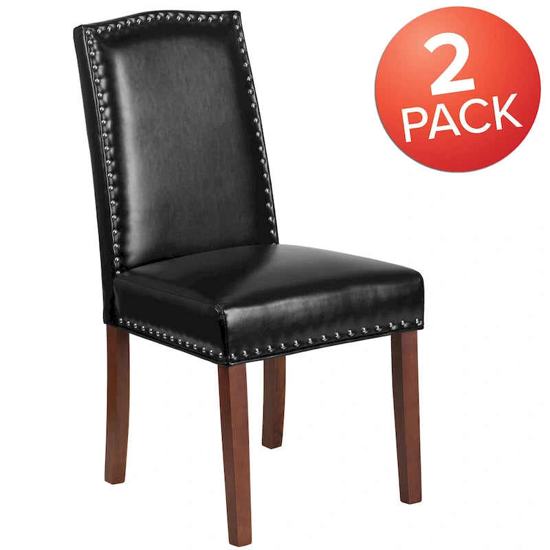Chaise Parsons avec bordure cloutée – Lot de 2