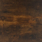 Table basse rectangulaire en bois avec pieds en métal, 47L x 30P x 16H
