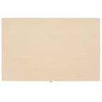 Table basse rectangulaire en bois avec pieds en métal, 47L x 30P x 16H