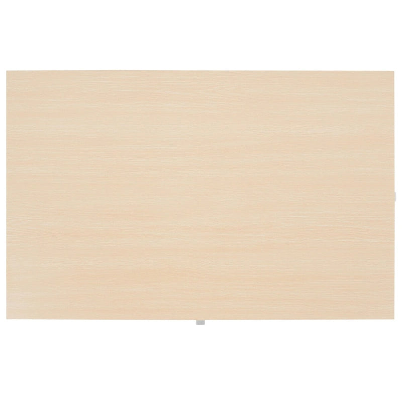 Table basse rectangulaire en bois avec pieds en métal, 47L x 30P x 16H