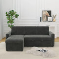 Canapé-lit 3 places avec méridienne de rangement
