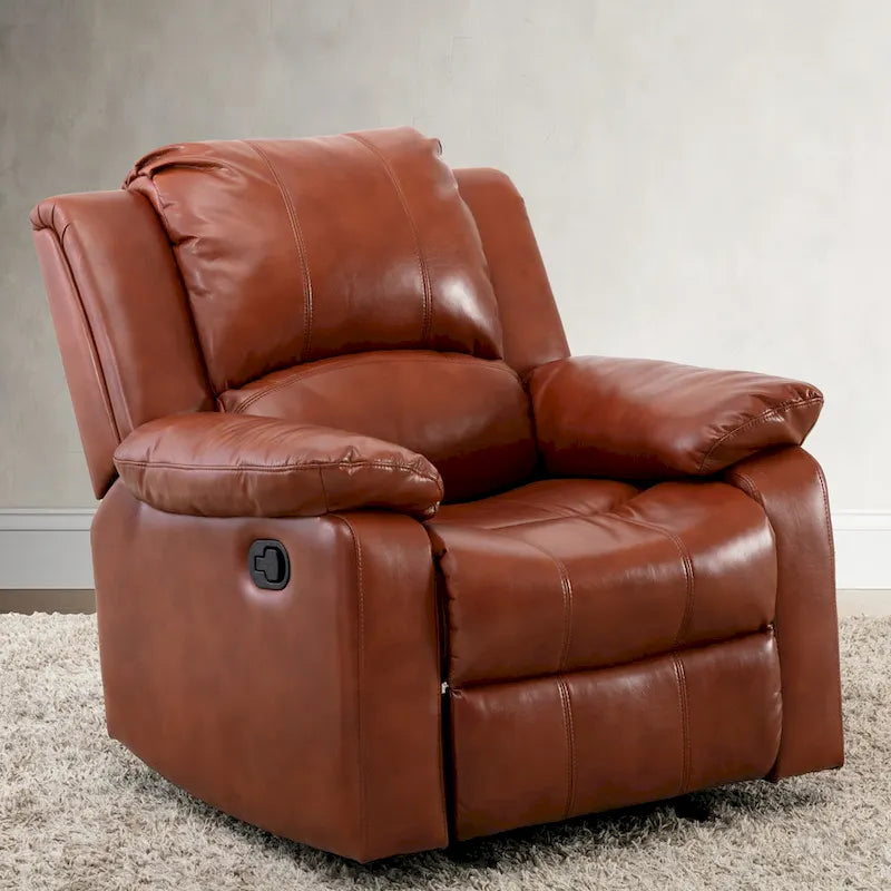 Fauteuil inclinable en cuir PU et gel