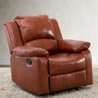 Fauteuil inclinable en cuir PU et gel