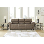  Navi Brown/Beige Sofa - 89W x 38D x 39H