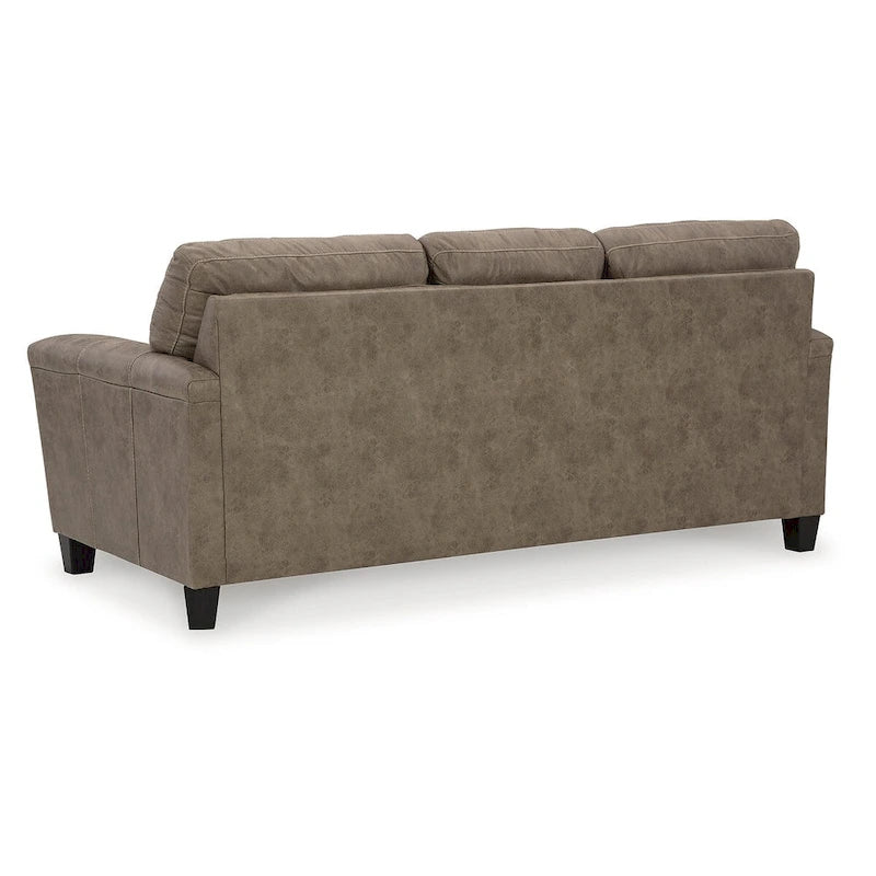 Canapé moderne en similicuir - 89 larg. x 38 prof. x 39 haut.