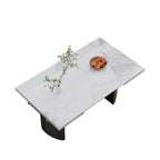 Ensemble de salle à manger 9 pièces avec table extensible et 8 chaises rembourrées