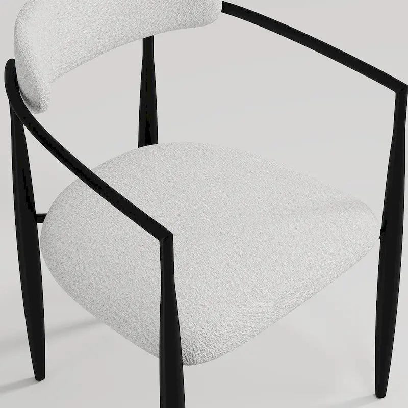 Ensemble de salle à manger 9 pièces avec table extensible et 8 chaises rembourrées
