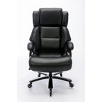 Chaise de bureau à dossier haut avec support lombaire réglable et roulettes pivotantes