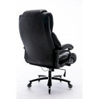 Chaise de bureau à dossier haut avec support lombaire réglable et roulettes pivotantes