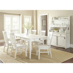 Buffet et huche blancs antiques avec rangement