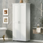 Meuble de rangement avec 2 portes et étagère réglable