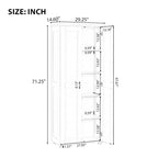 Meuble de rangement avec 2 portes et étagère réglable