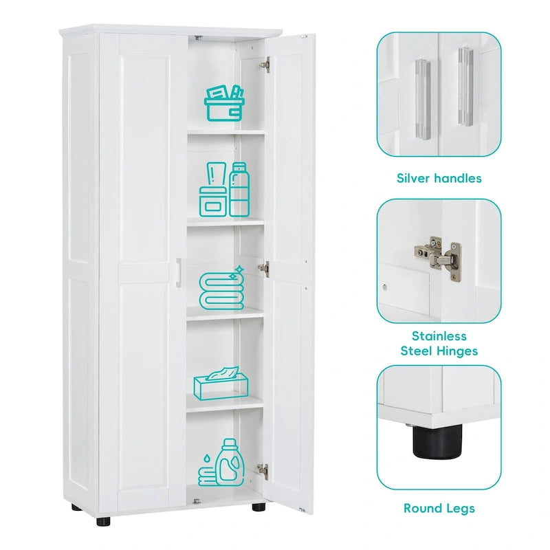 Meuble de rangement avec 2 portes et étagère réglable