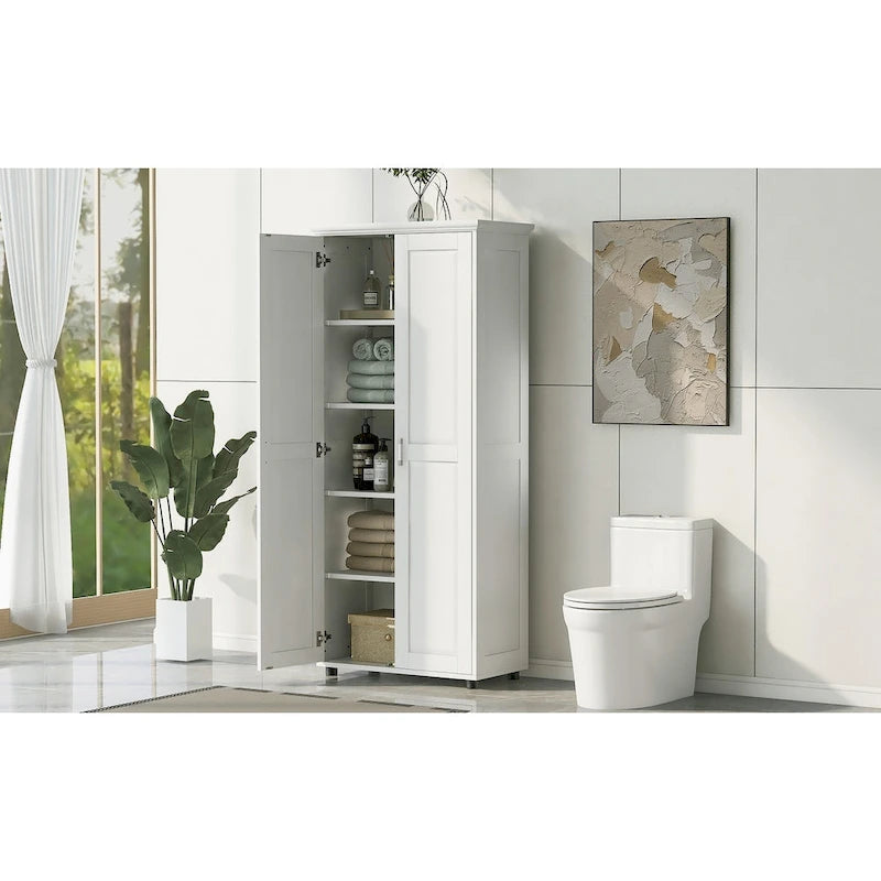 Meuble de rangement avec 2 portes et étagère réglable